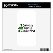 Chemists Have All The Solutions Skins For iPhone 4