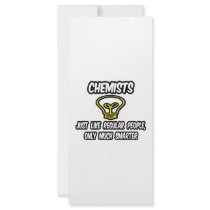 Chemists...Like Regular People, Only Smarter Rack Card Design