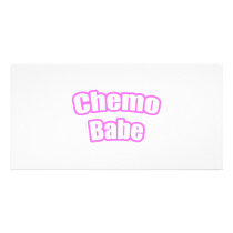 Chemo Babe (Pink) Photo Card