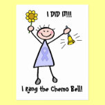 Chemo Bell - Lavender Ribbon Female Post Card