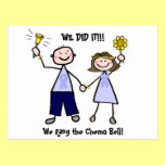 Chemo Bell - Lavender Ribbon Male Post Card