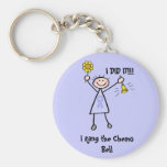 Chemo Bell - Lavender Ribbon Woman Key Chain
