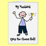 Chemo Bell Man - Periwinkle Ribbon Stomach Cancer Greeting Cards