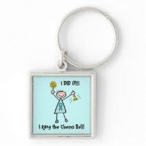 Chemo Bell - Teal Ribbon Key Chains