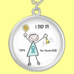 Chemo Bell - Teal Ribbon Custom Jewelry