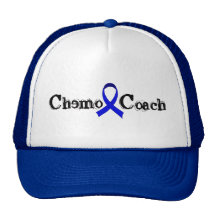 Chemo Coach - Blue Ribbon Trucker Hat