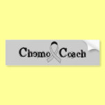 Chemo Coach - Grey Ribbon Bumper Stickers
