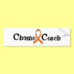 Chemo Coach - Orange Ribbon Bumper Stickers