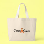 Chemo Coach - Orange Ribbon Canvas Bags