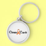 Chemo Coach - Orange Ribbon Key Chain