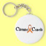 Chemo Coach - Orange Ribbon Key Chains