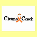 Chemo Coach - Orange Ribbon Postcard