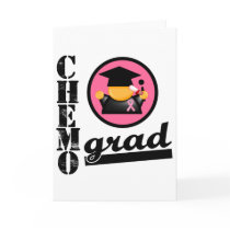 Chemo Grad Breast Cancer Ribbon Greeting Cards