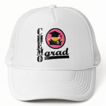 Chemo Grad Breast Cancer Ribbon hats by cancerapparel Chemo Grad Breast Cancer Ribbon hats