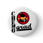Chemo Grad Lung Cancer Ribbon buttons