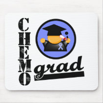 Chemo Grad Stomach Cancer Ribbon mousepads