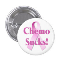 Chemo Sucks Breast Cancer Button buttons