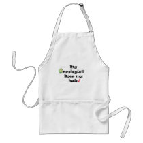 ChemoHair Blk Ltrs aprons by starlyncrook ChemoHair Blk Ltrs aprons