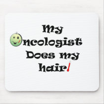 ChemoHair Blk Ltrs Mousepad