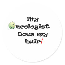 ChemoHair Blk Ltrs Sticker