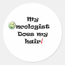 ChemoHair Blk Ltrs Sticker
