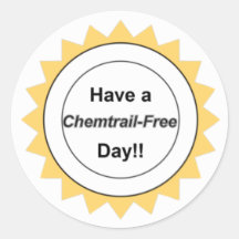 Chemtrail Free Day - Stickers
