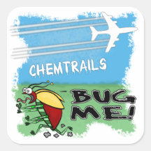 Chemtrails Bug Me Stickers
