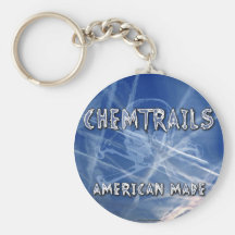 Chemtrails - hecho en América Llaveros Personalizados