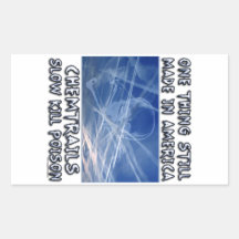 Chemtrails - Made in America Rectangular Sticker