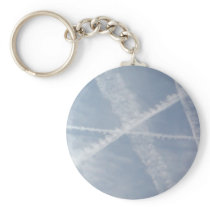 Chemtrails Over Spain Keychains