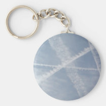 Chemtrails Over Spain keychains