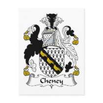 Cheney Family Crest postcards