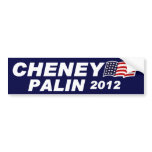 Cheney Palin 2012 Bumper Stickers
