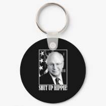 Cheney_shutuphippie_Btn Blk keychains by RightWingGifts Cheney_shutuphippie_Btn Blk keychains