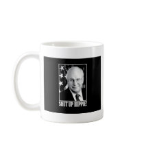Cheney_shutuphippie_Btn Blk mugs by RightWingGifts Cheney_shutuphippie_Btn Blk mugs