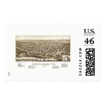 Cheney, WA Panoramic Map - 1884 Postage Stamps