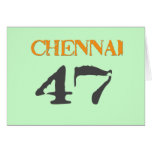 Chennai 47 greeting card