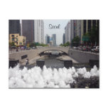 cheonggyecheon seoul postcard