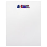 Cher, Centre &amp; France flags Personalized Letterhead