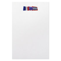 Cher, Centre & France flags Personalized Stationery