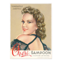 Cheri Shampoo Poster posters by Vintage_Estonia Cheri Shampoo Poster posters