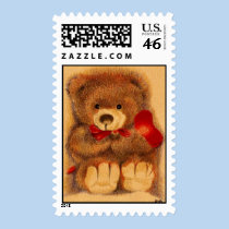 Cherised Teddy Postage stamps