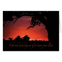 Cherish every day card