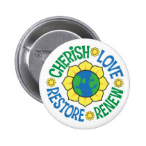 Cherish the Earth buttons