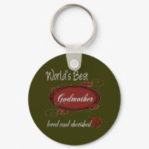 Cherished Godmother keychains by DesignsOutOfMind Cherished Godmother keychains