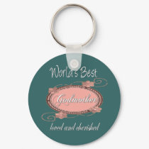 Cherished Godmother keychains