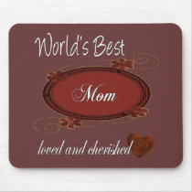 Cherished Mom mousepads by DesignsOutOfMind Cherished Mom mousepads