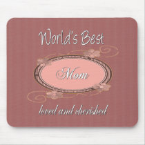 Cherished Mom Series mousepads by DesignsOutOfMind Cherished Mom Series mousepads