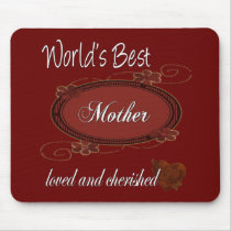 Cherished Mother mousepads by DesignsOutOfMind Cherished Mother mousepads