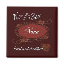 Cherished Nana magnets by DesignsOutOfMind Cherished Nana magnets